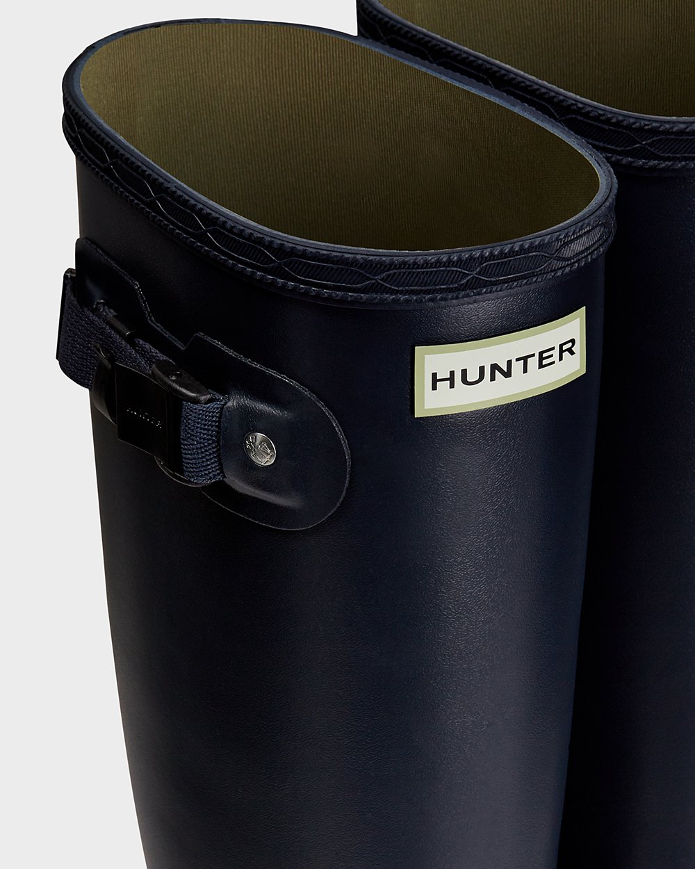 Hunter Norris Field Neoprene Lined Tall Rain Boots - Store Womens Navy - VZQEHC728